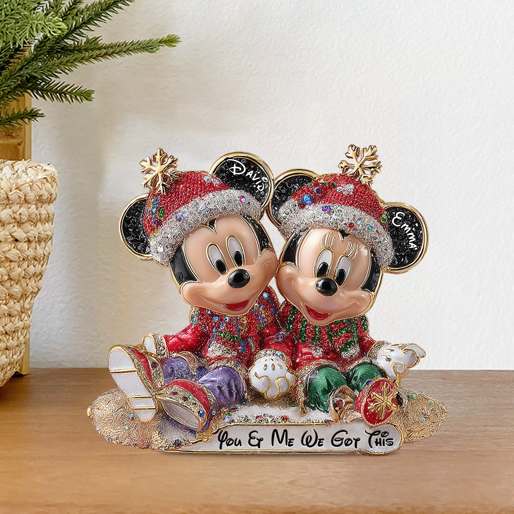 You & Me We Got This - Personalized Mouse Custom Shaped Acrylic Plaque