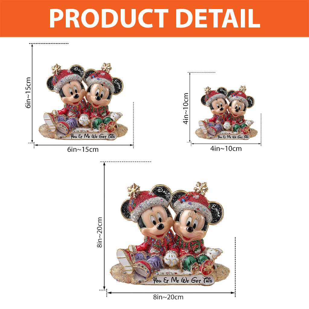 You & Me We Got This - Personalized Mouse Custom Shaped Acrylic Plaque