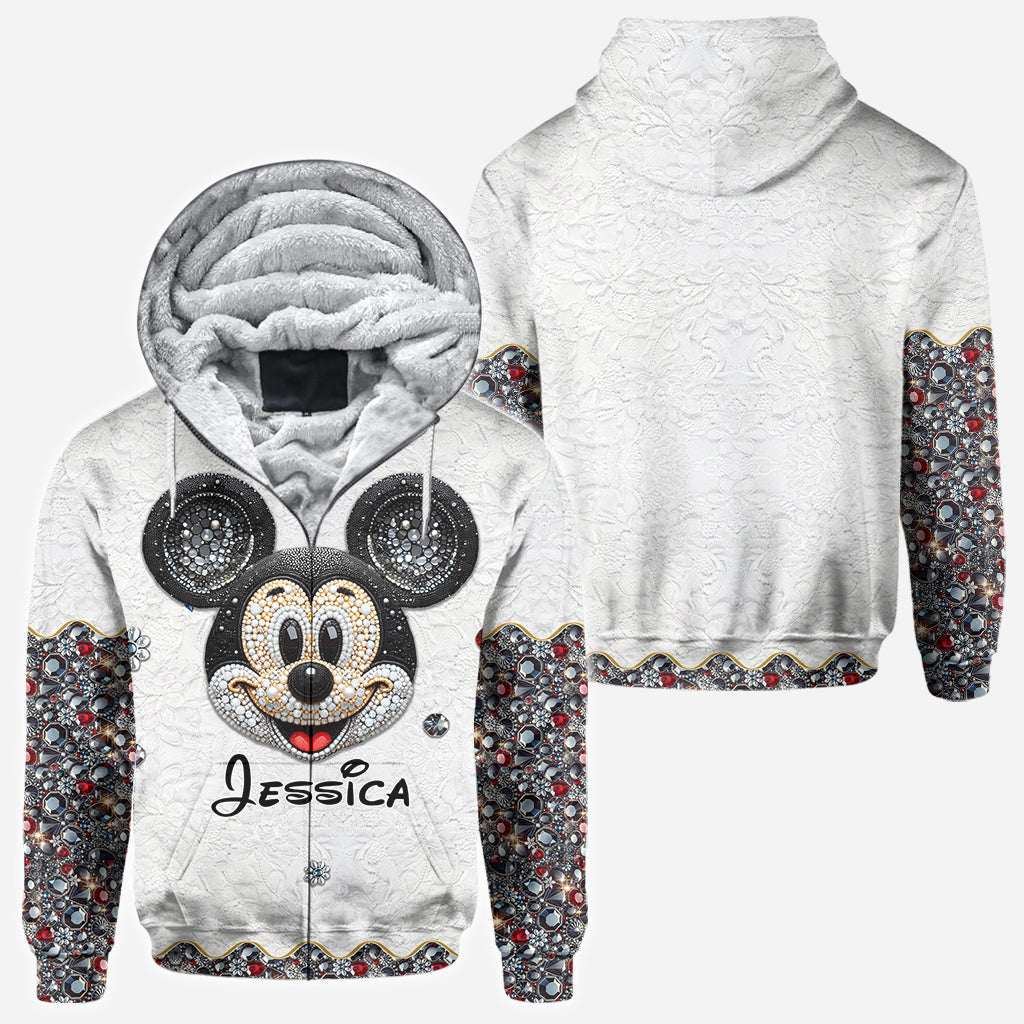 Mouse Ears Kind Of Girl - Personalized Mouse All Over Shirt