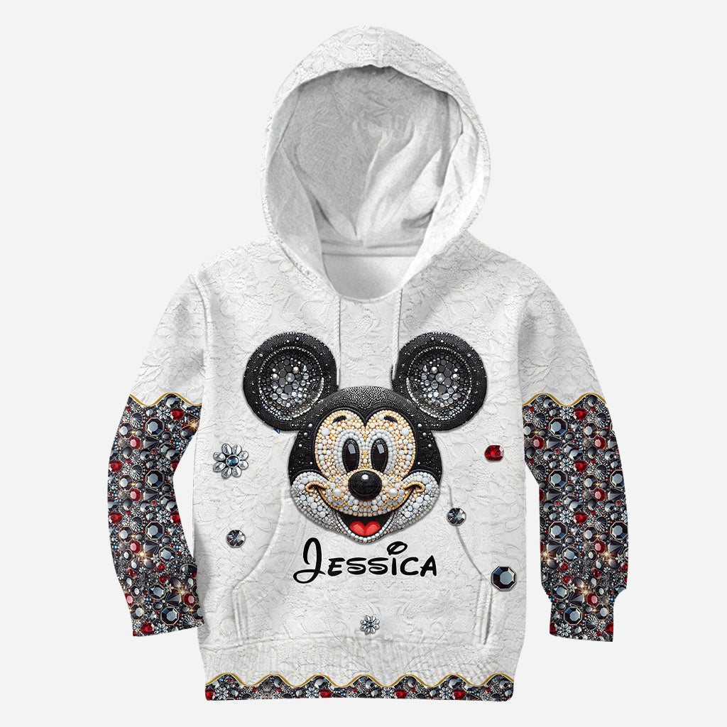 Mouse Ears Kind Of Girl - Personalized Mouse All Over Shirt