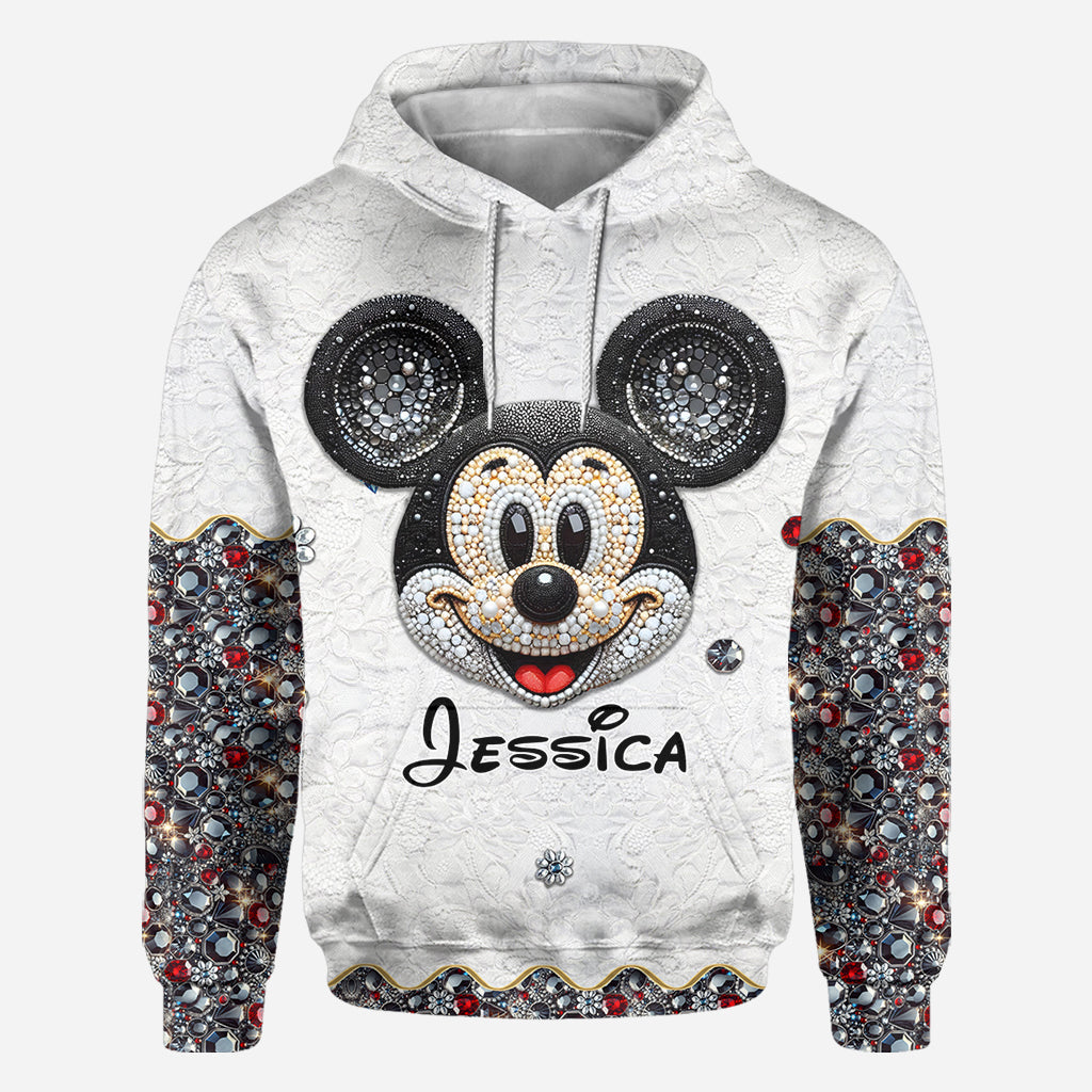 Mouse Ears Kind Of Girl - Personalized Mouse All Over Shirt
