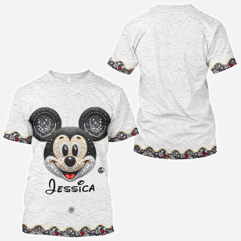 Mouse Ears Kind Of Girl - Personalized Mouse All Over Shirt