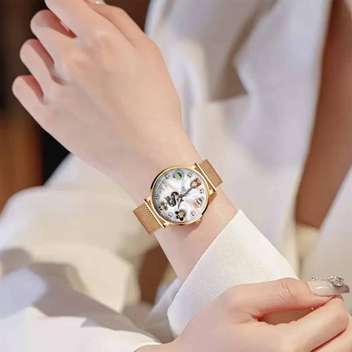 Dark Letters - Personalized Nightmare Women Hand Watch