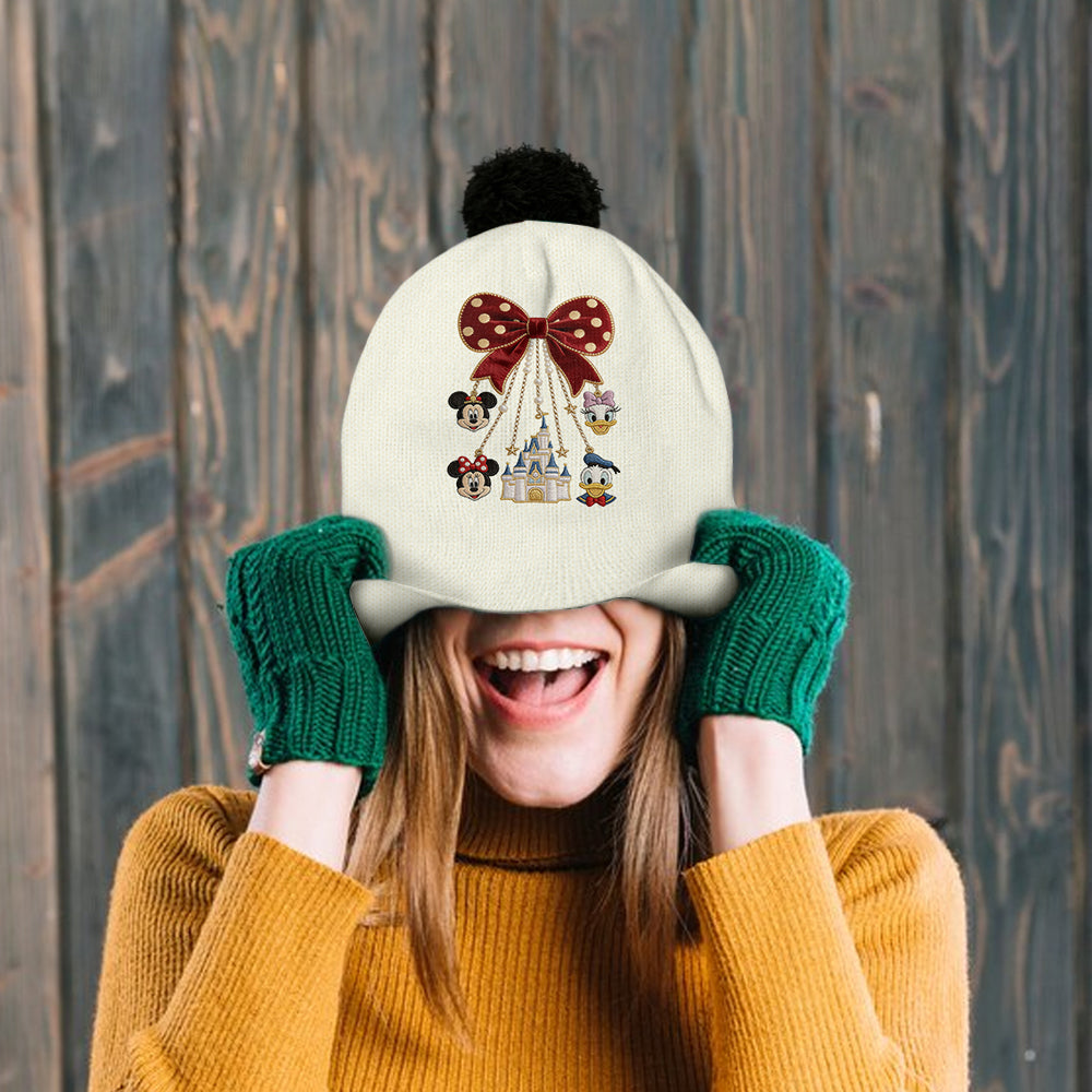 Merry Christmas - Personalized Mouse Beanie Hat