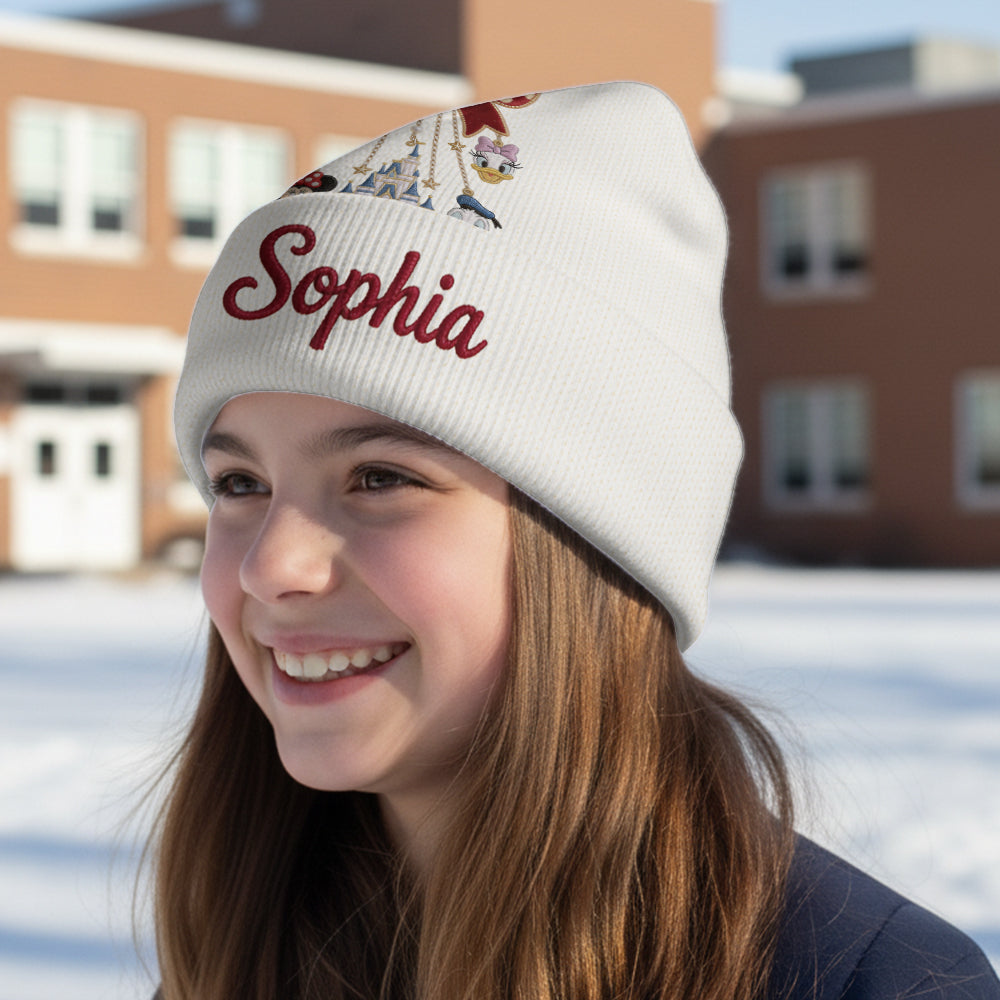 Merry Christmas - Personalized Mouse Beanie Hat