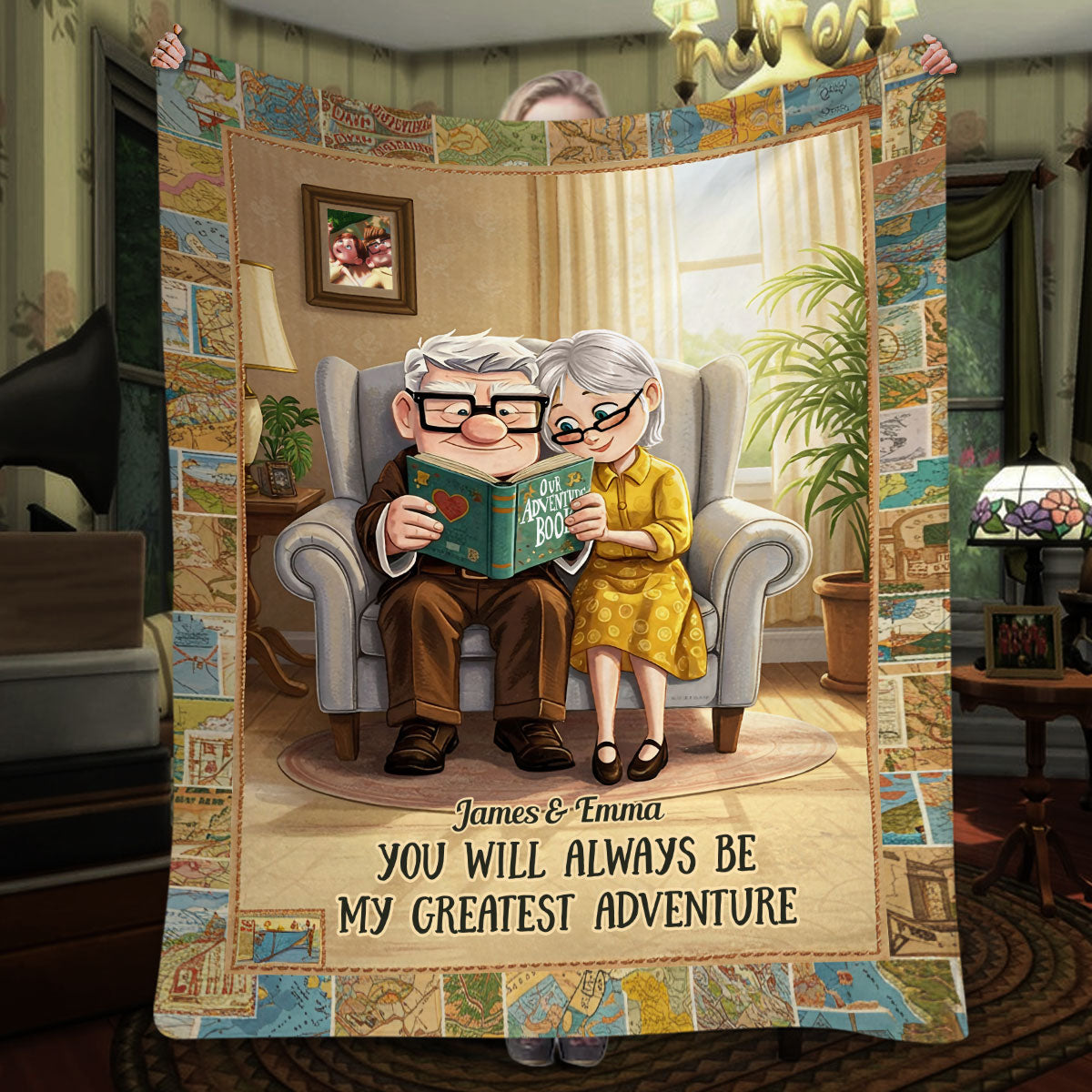 You Are My Greatest Adventure - Personalized Couple Blanket