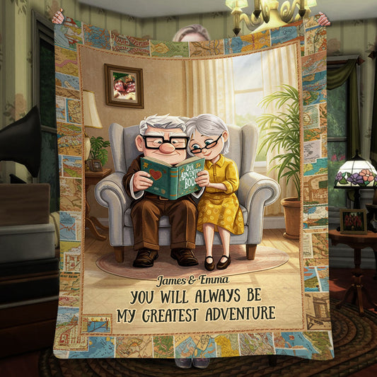 You Are My Greatest Adventure - Personalized Couple Blanket