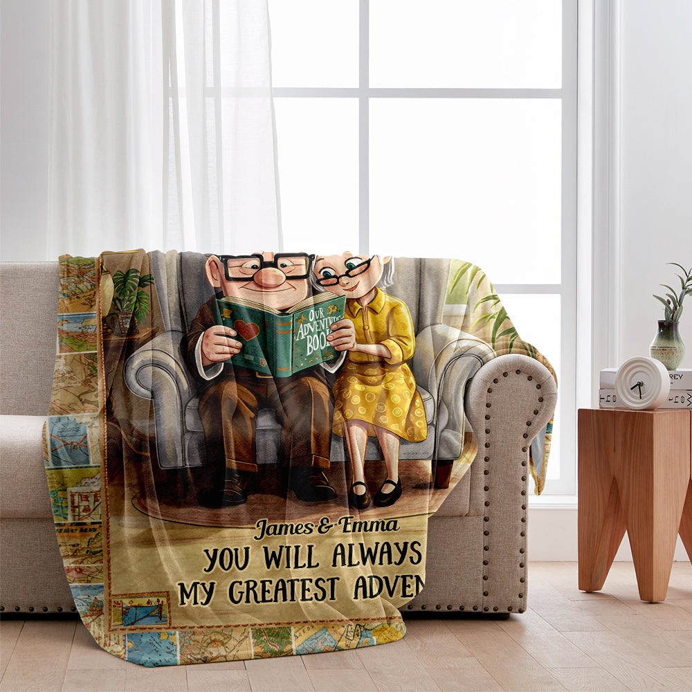 You Are My Greatest Adventure - Personalized Couple Blanket