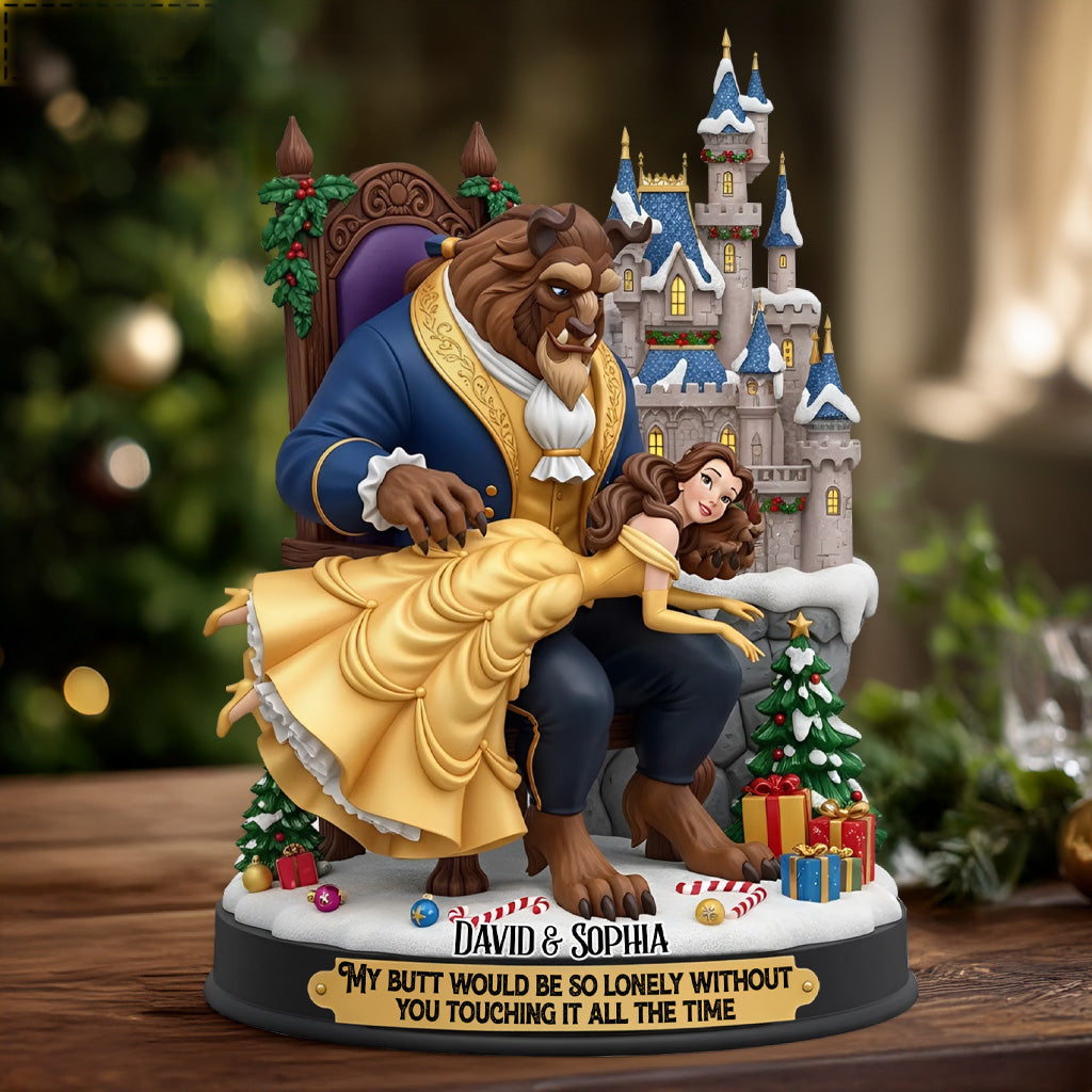 Funny Fairy Couple - Personalized Mouse Custom Shaped Acrylic Plaque