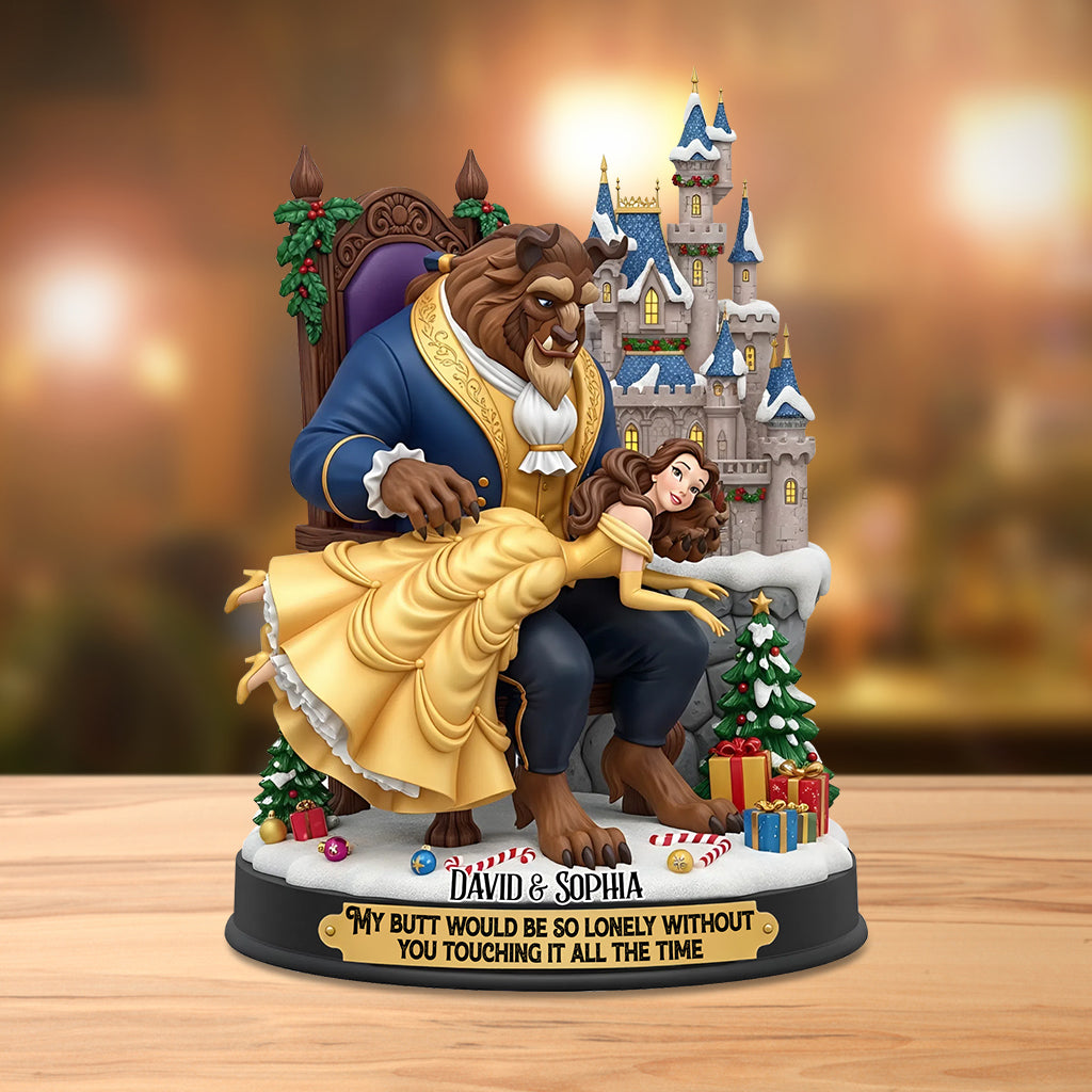 Funny Fairy Couple - Personalized Mouse Custom Shaped Acrylic Plaque