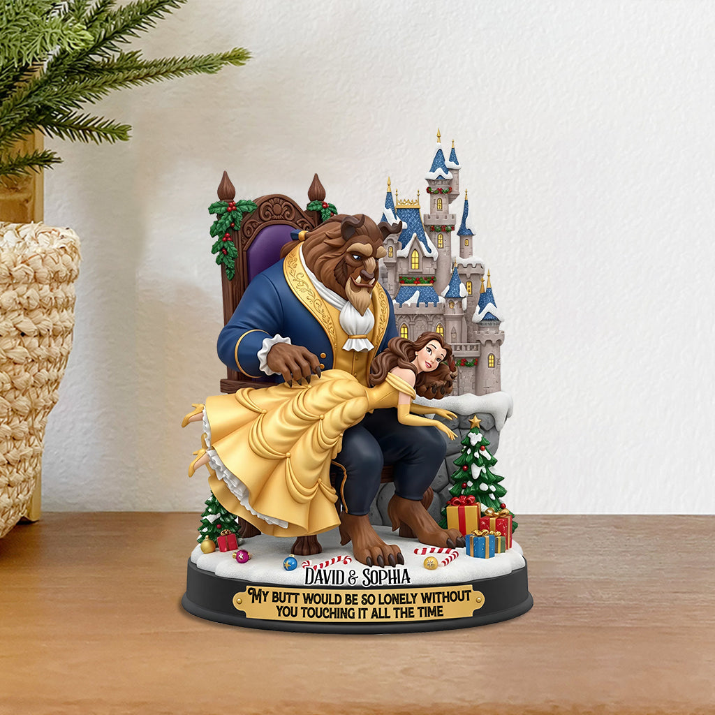 Funny Fairy Couple - Personalized Mouse Custom Shaped Acrylic Plaque