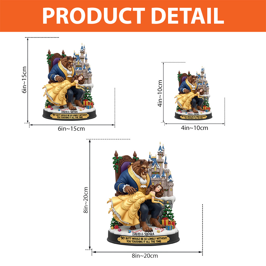 Funny Fairy Couple - Personalized Mouse Custom Shaped Acrylic Plaque