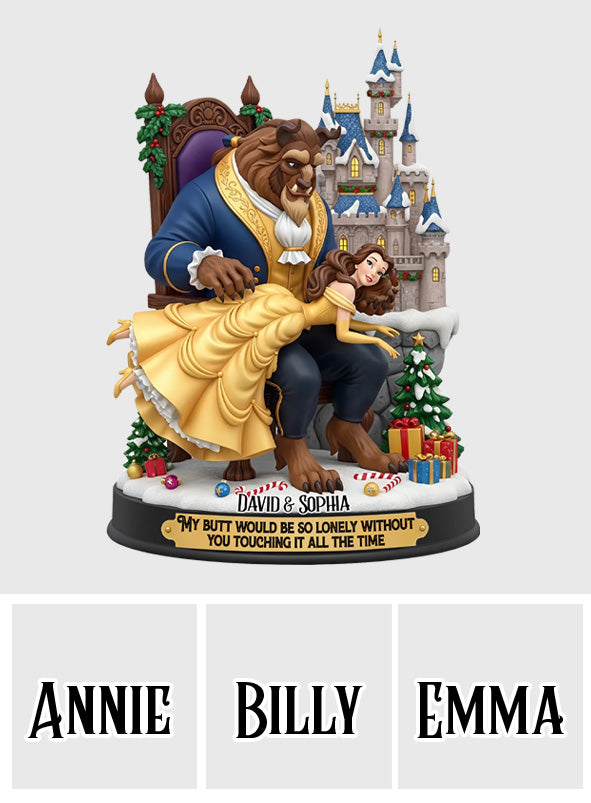 Funny Fairy Couple - Personalized Mouse Custom Shaped Acrylic Plaque