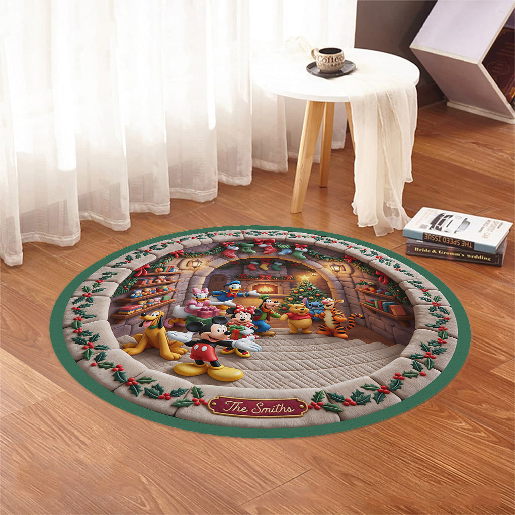 Believe In Magic - Personalized Mouse Round Rug