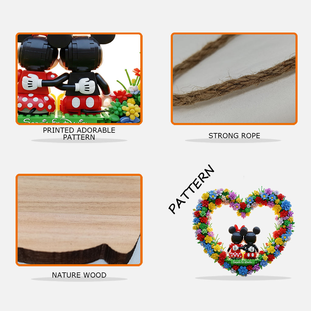 You & Me We Got This - Personalized Mouse Custom Shaped Wood Sign