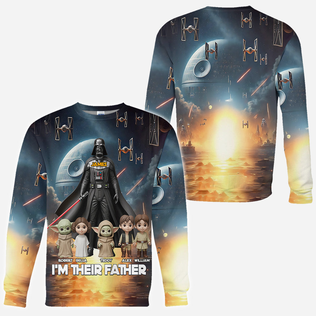 I'm Their Father - Personalized The Force All Over Shirt