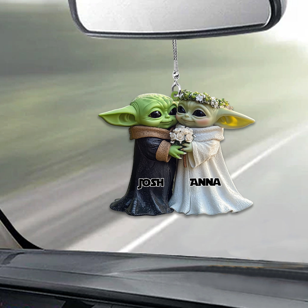 Married Couple - Personalized The Force Car Ornament