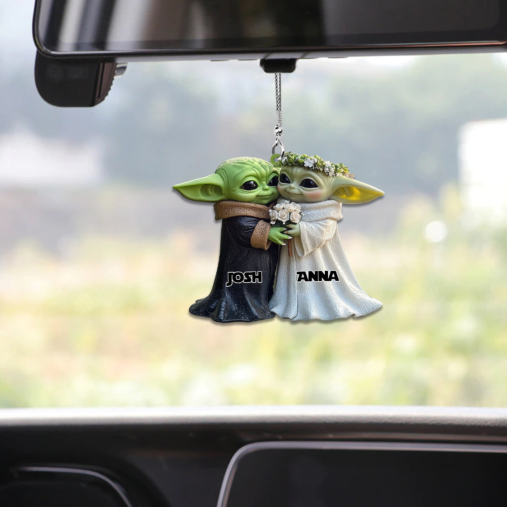 Married Couple - Personalized The Force Car Ornament