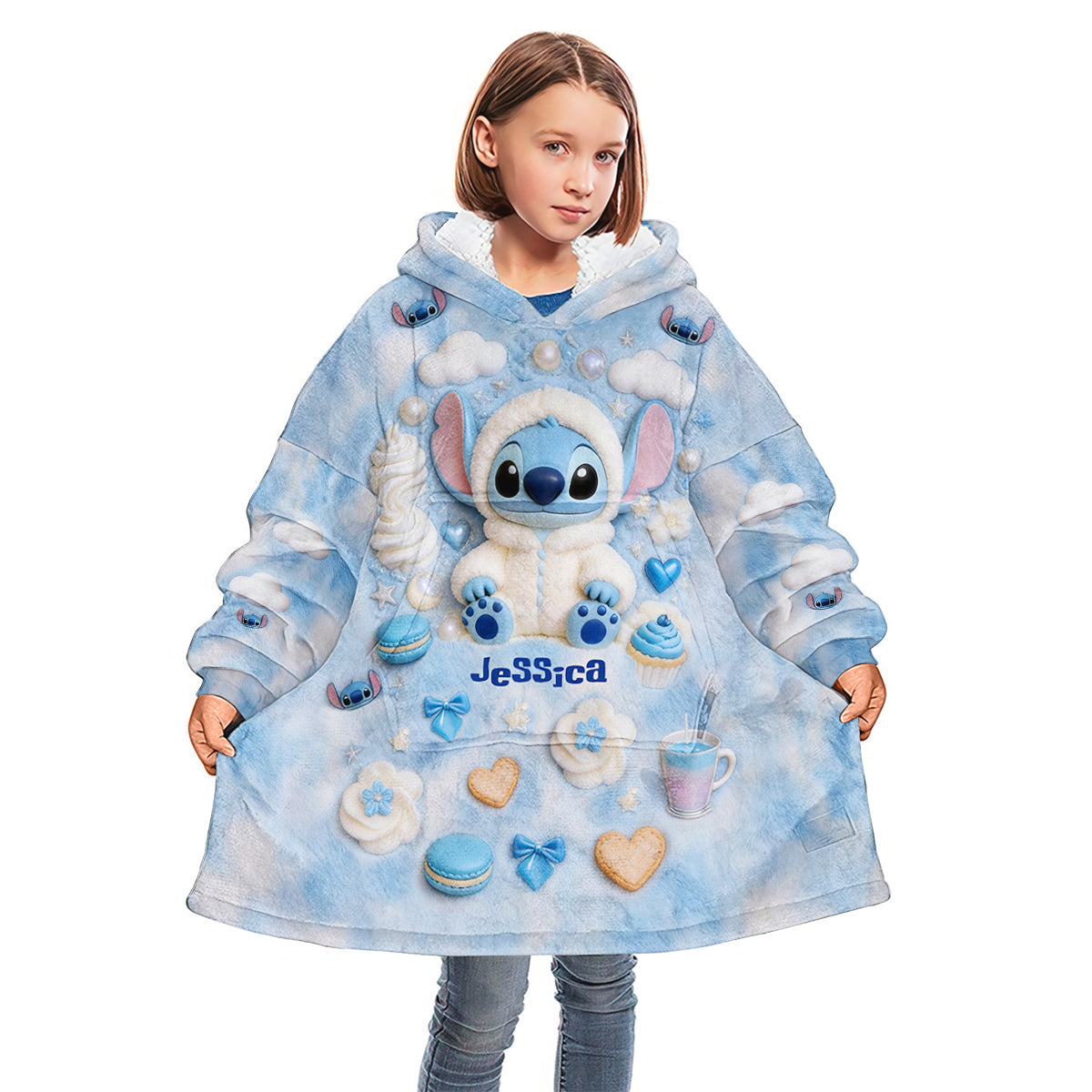 Ohana Means Family - Personalized Ohana Blanket Hoodie
