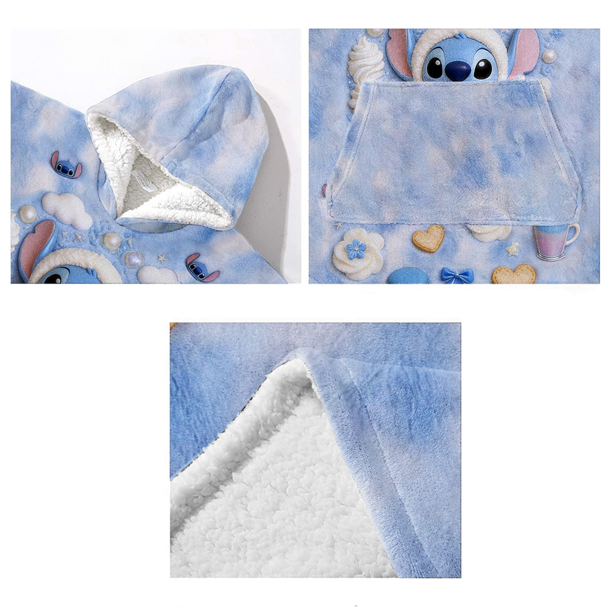 Ohana Means Family - Personalized Ohana Blanket Hoodie