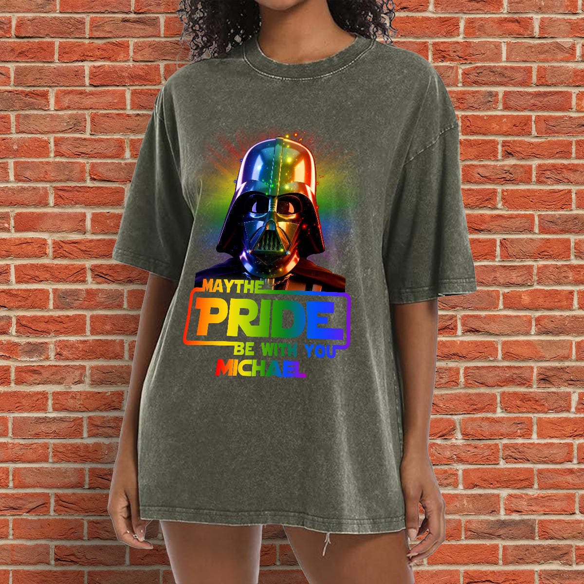 May The Pride Be With You - Personalized LGBT Support Wash T-Shirt