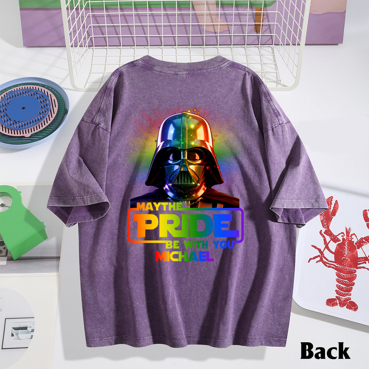 May The Pride Be With You - Personalized LGBT Support Wash T-Shirt