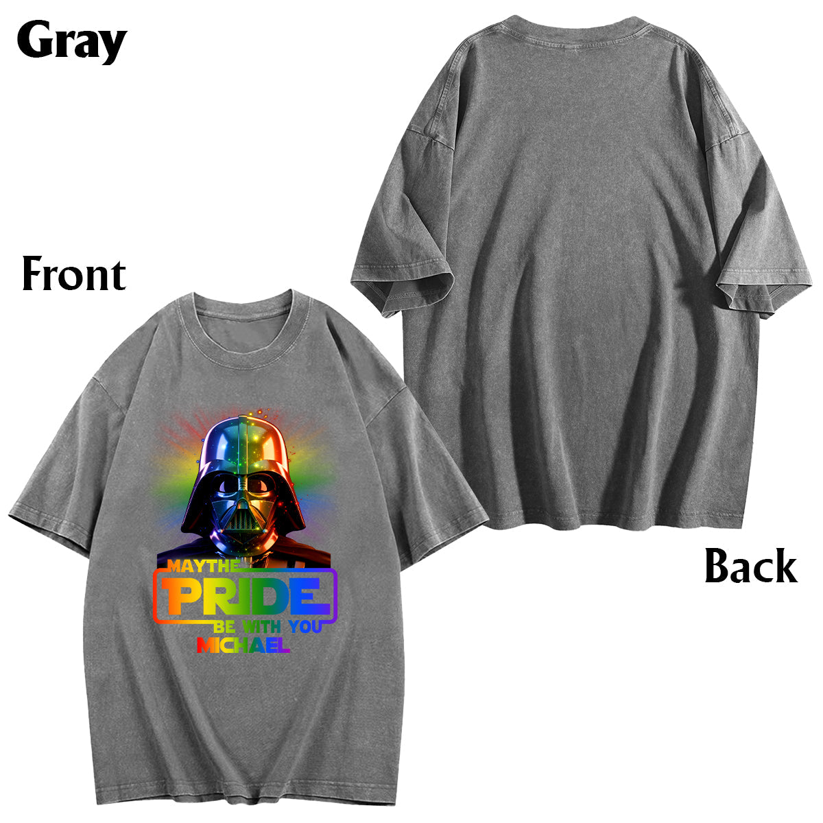 May The Pride Be With You - Personalized LGBT Support Wash T-Shirt