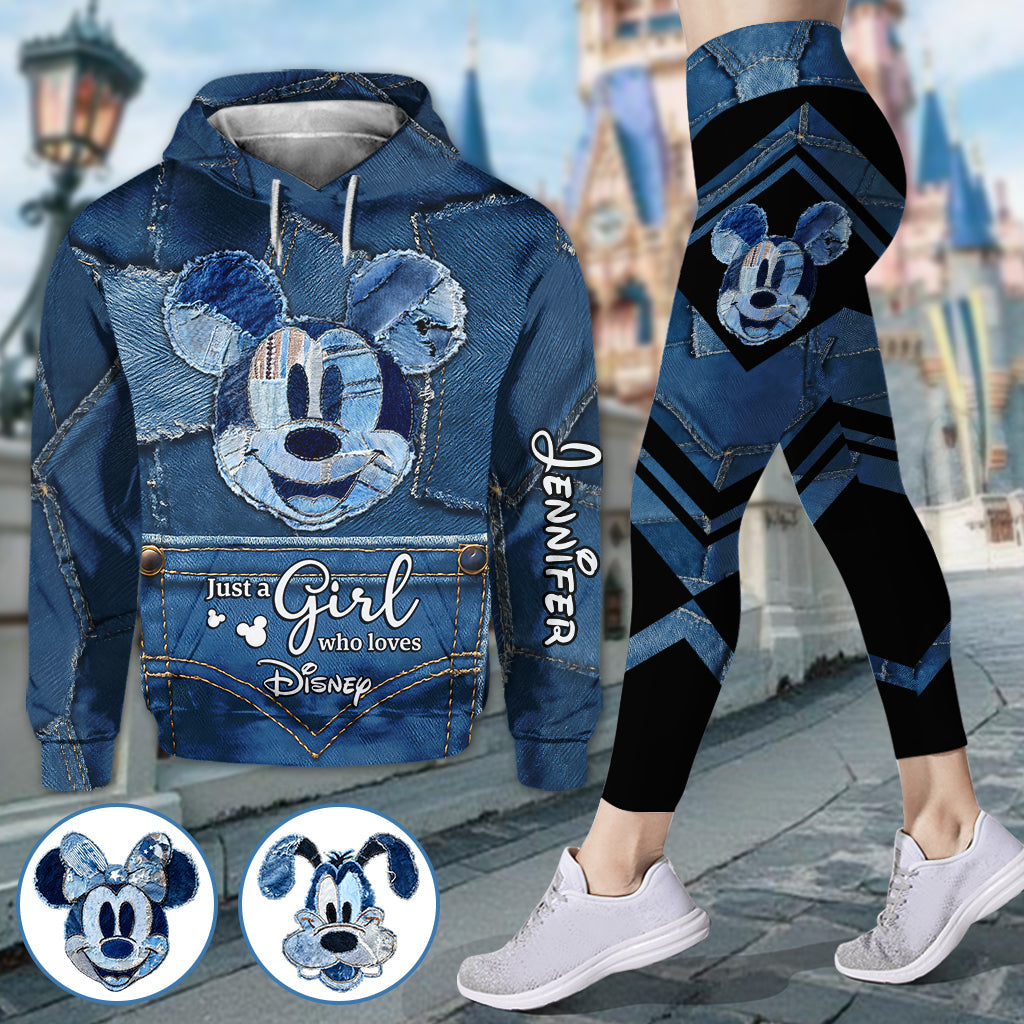 Just A Girl Who Loves Magic - Personalized Mouse Hoodie and Leggings