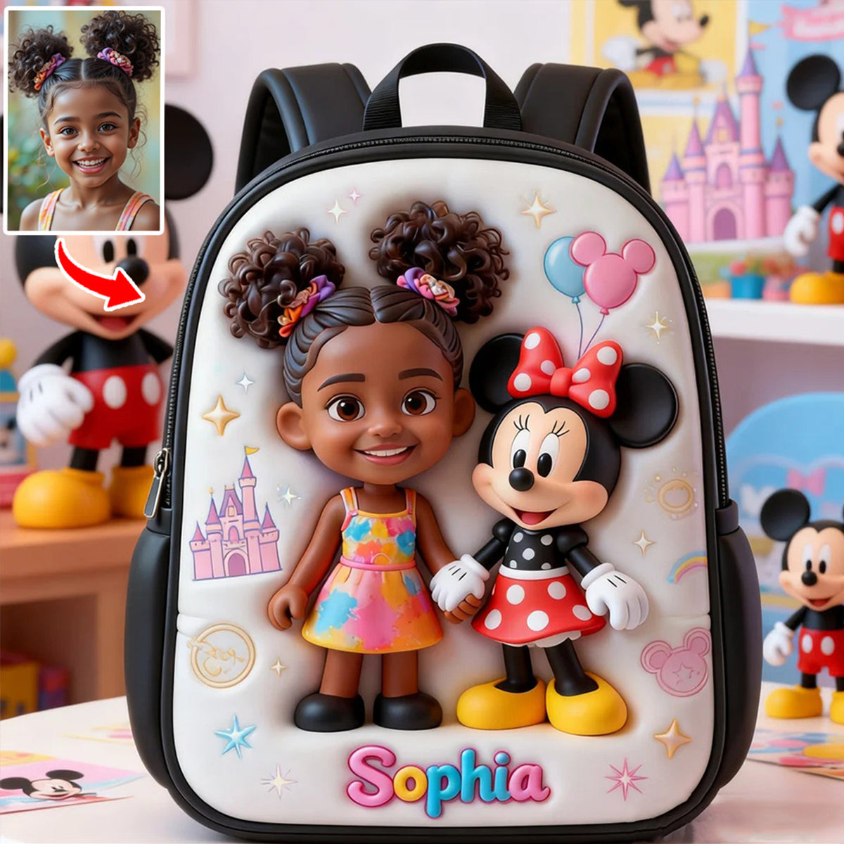 Custom Any Photo - Personalized Kid Multifunctional Backpack