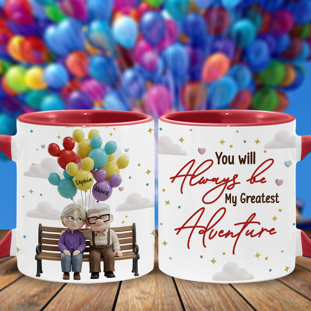 You Are My Greatest Adventure - Personalized Couple Accent Mug