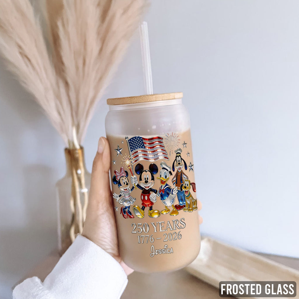 250th Anniversary - Personalized Mouse Can Glass