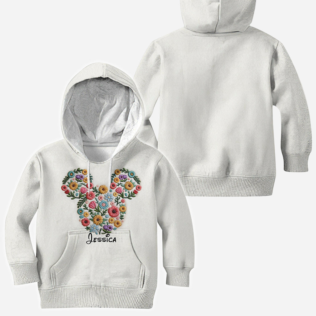 Floral Mouse Ears - Personalized Mouse All Over Shirt