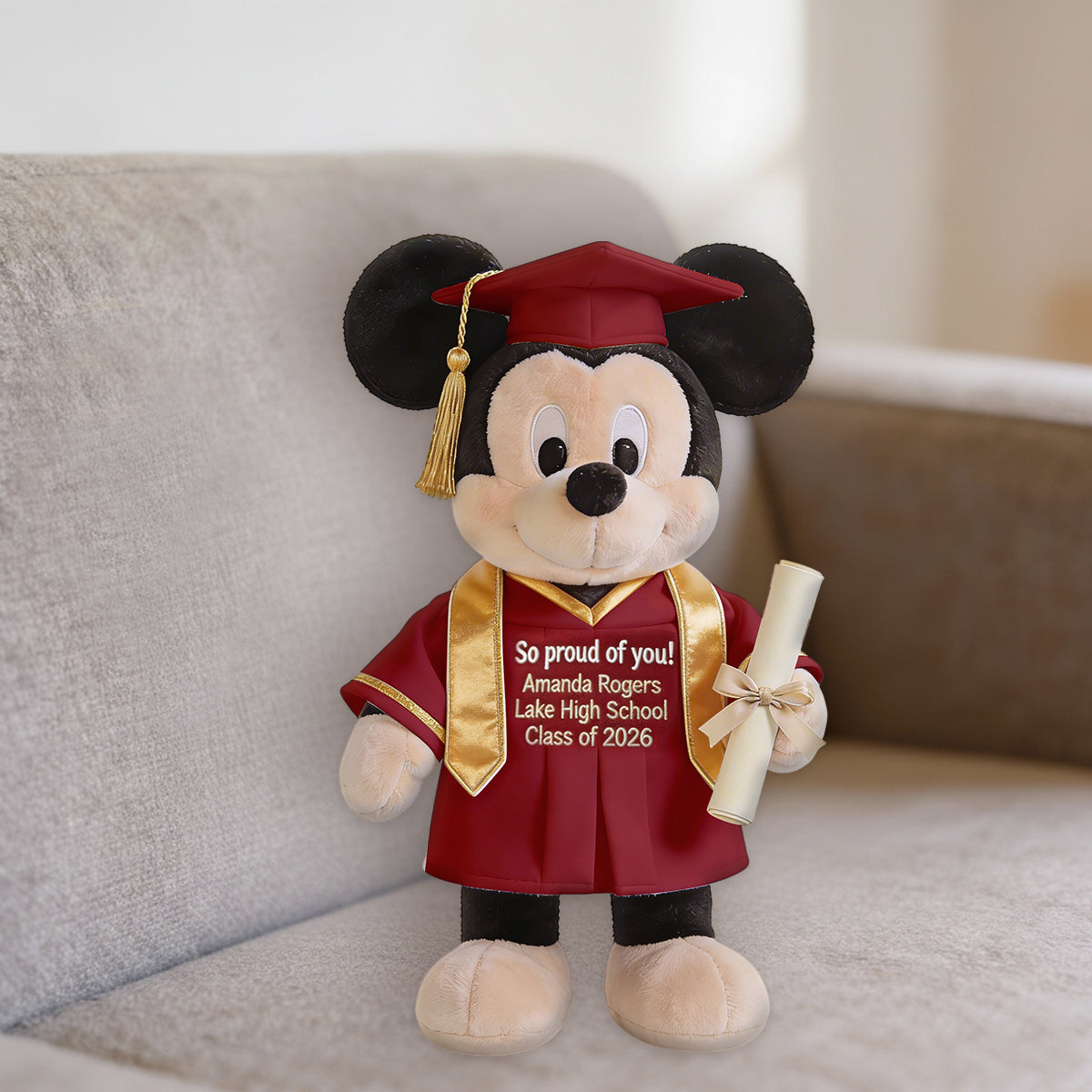 Magical Graduation Gift - Personalized Graduation Premium Faux Fur Pillow
