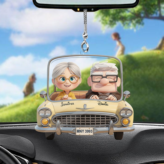 You Are My Adventure - Personalized Couple Transparent Car Ornament