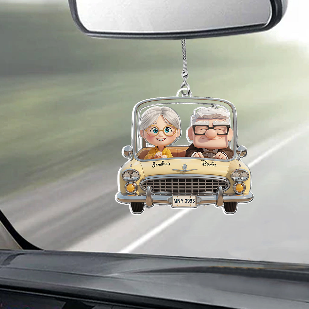 You Are My Adventure - Personalized Couple Transparent Car Ornament