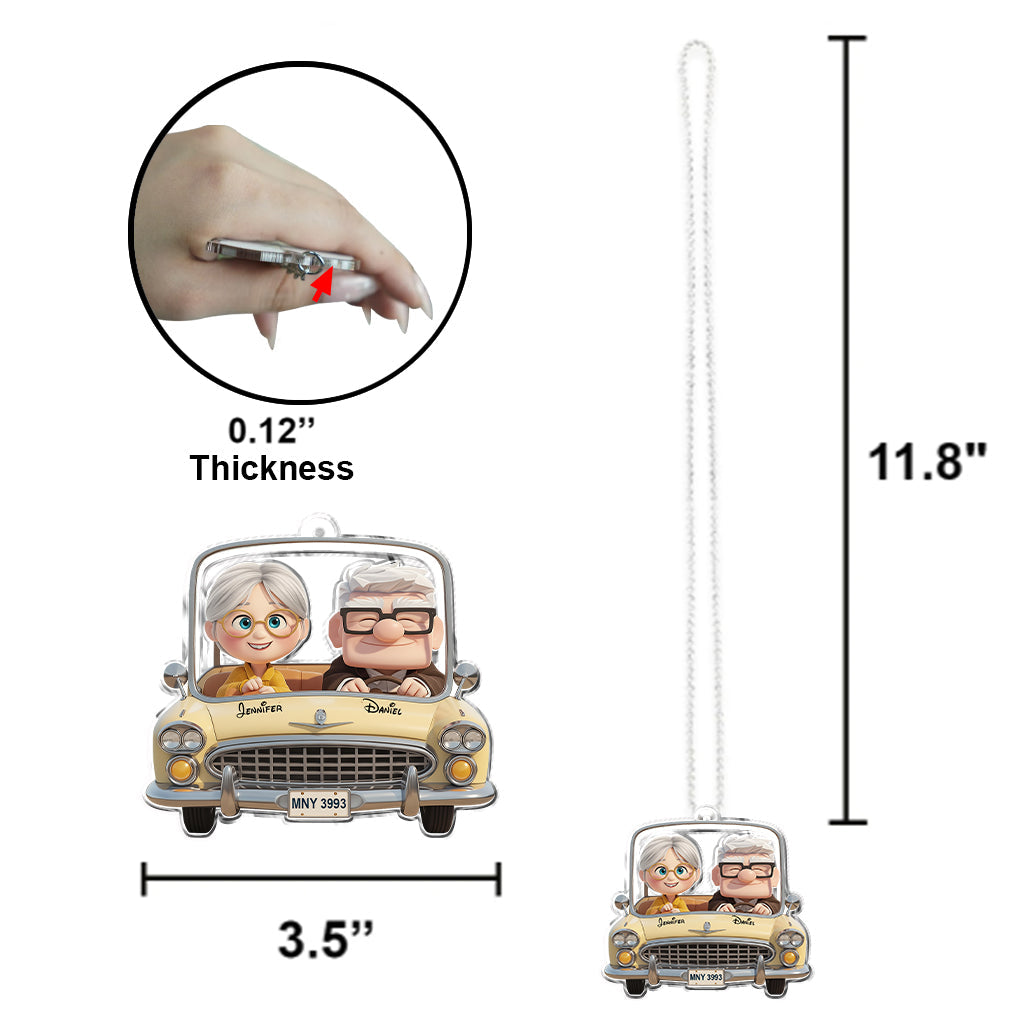 You Are My Adventure - Personalized Couple Transparent Car Ornament