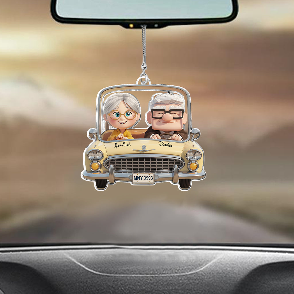You Are My Adventure - Personalized Couple Transparent Car Ornament