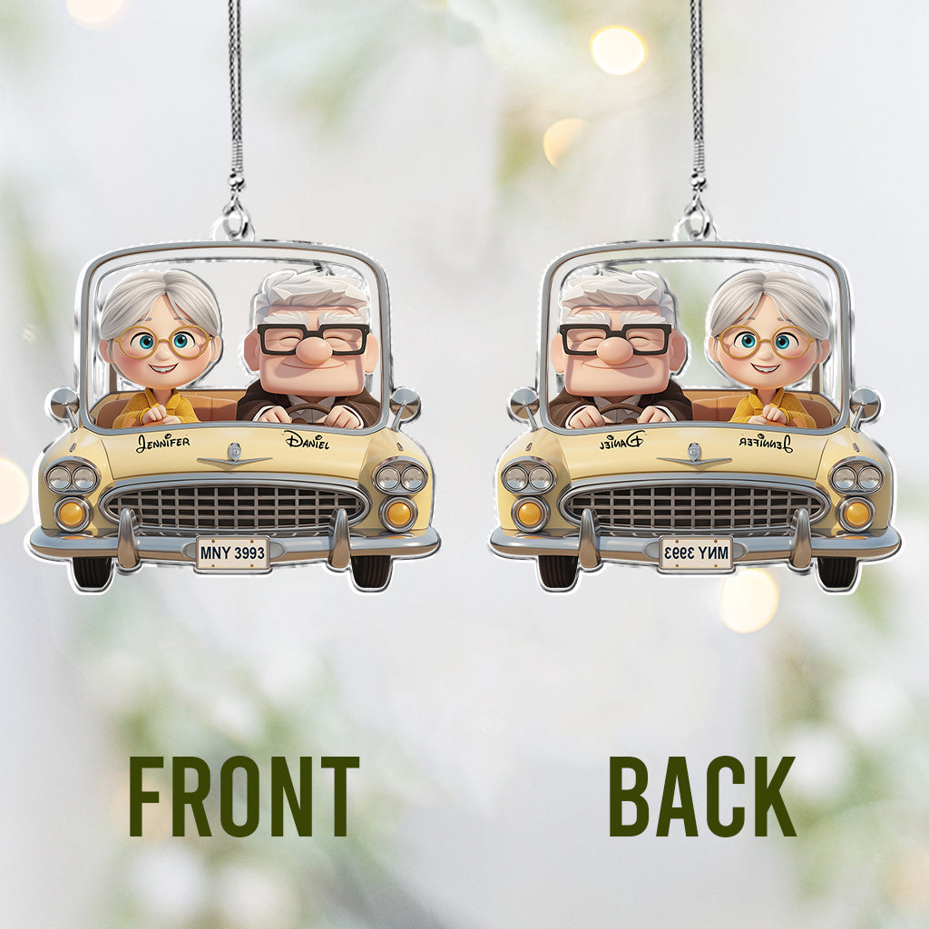 You Are My Adventure - Personalized Couple Transparent Car Ornament