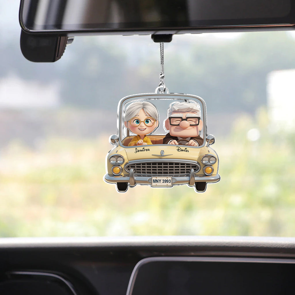You Are My Adventure - Personalized Couple Transparent Car Ornament