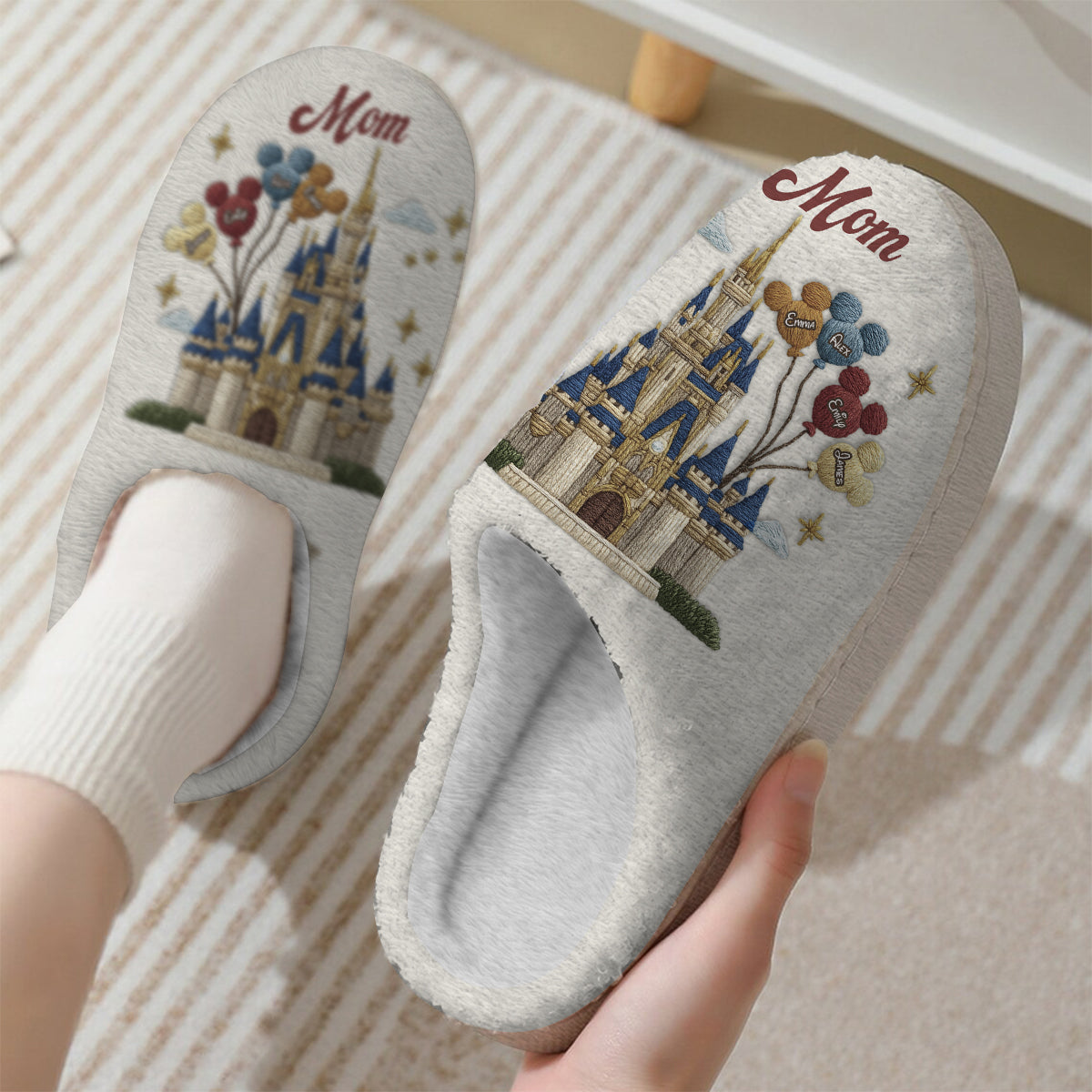 Magical Castle - Personalized Mouse Slippers