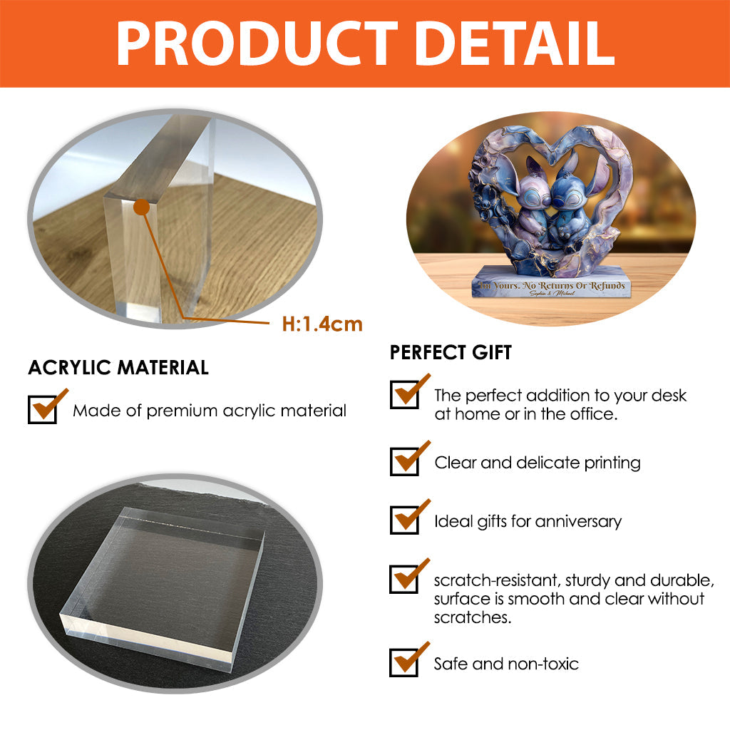 I'm Yours - Personalized Ohana Custom Shaped Acrylic Plaque