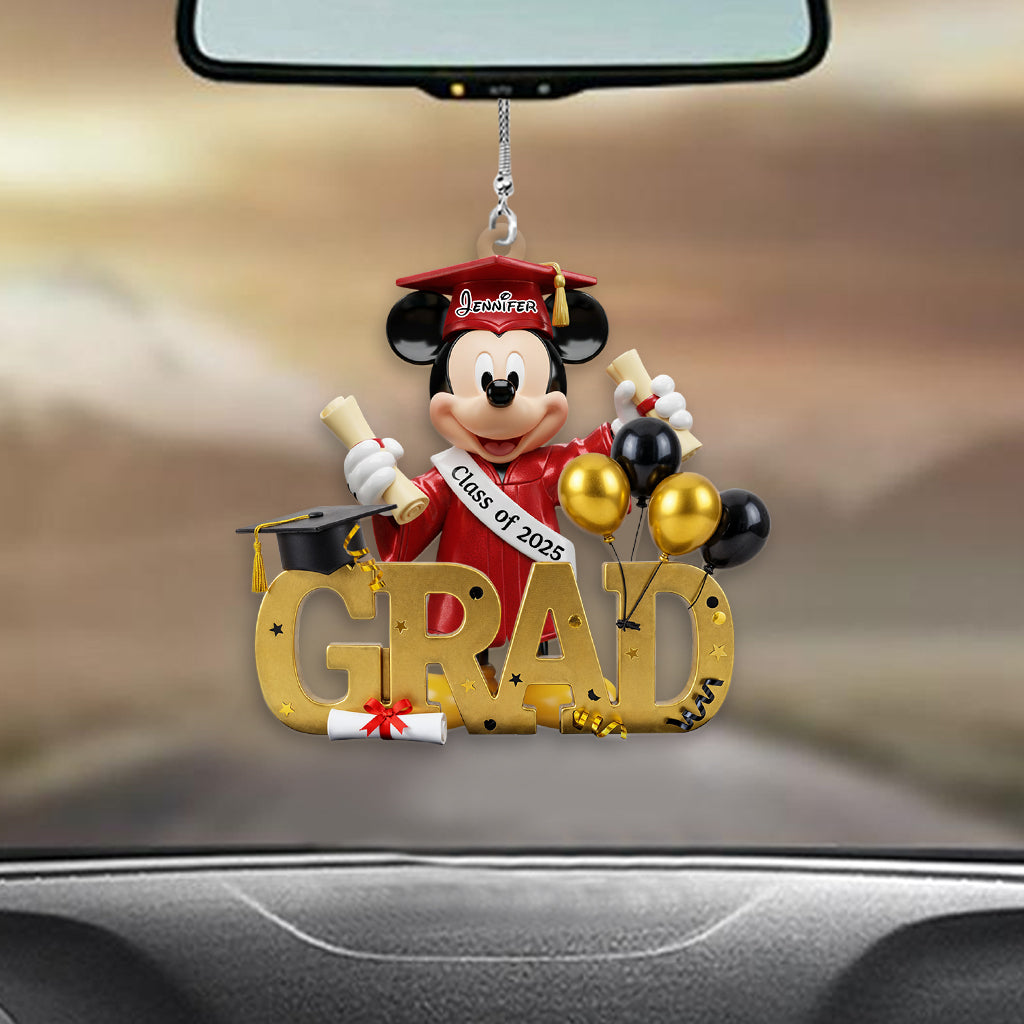 Class Of 2025 - Personalized Mouse Transparent Car Ornament
