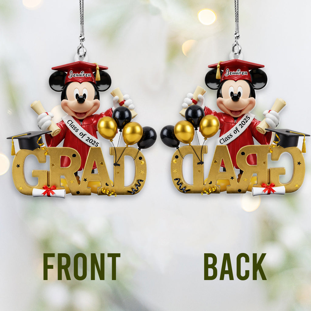 Class Of 2025 - Personalized Mouse Transparent Car Ornament