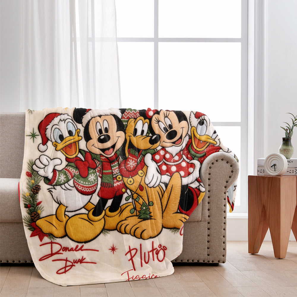Merry Christmas - Personalized Mouse Blanket