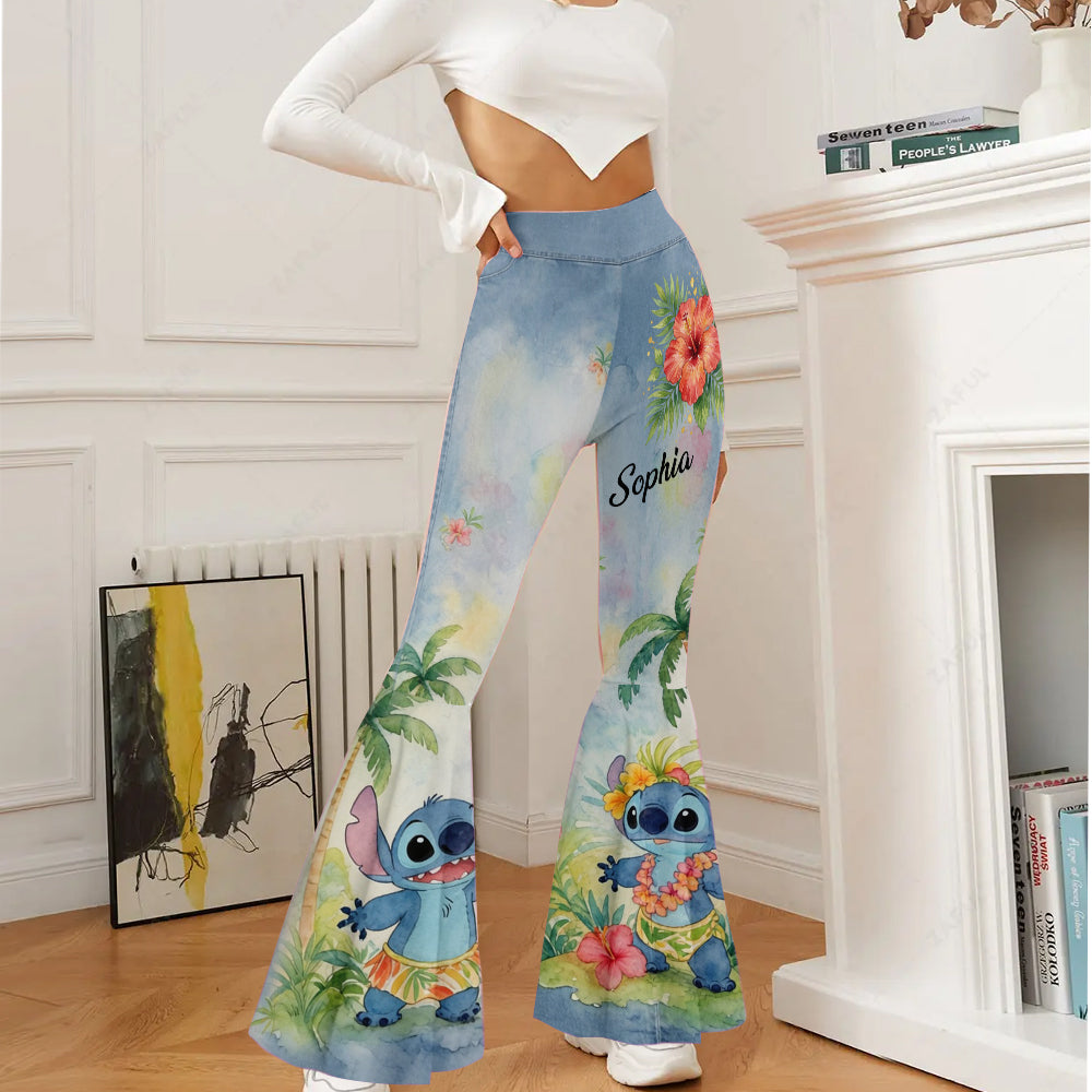 Ohana Means Family - Personalized Ohana Flare Leggings
