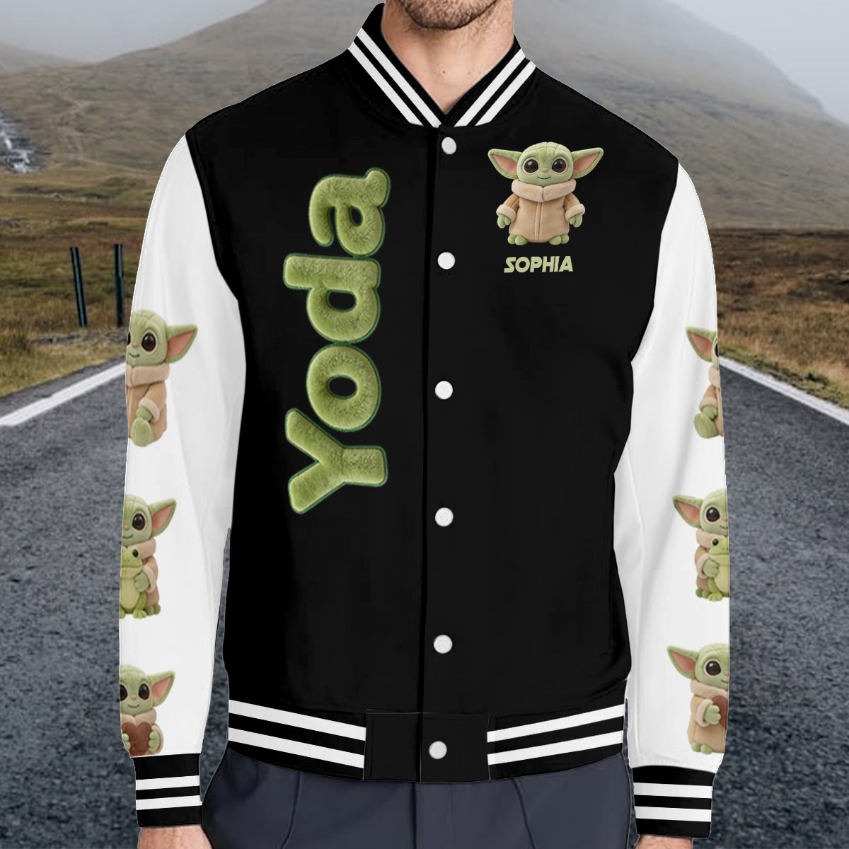 Cute Baby - Personalized The Force Varsity Jacket