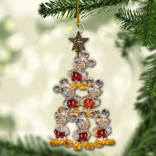 Merry Christmas - Personalized Mouse Ornament