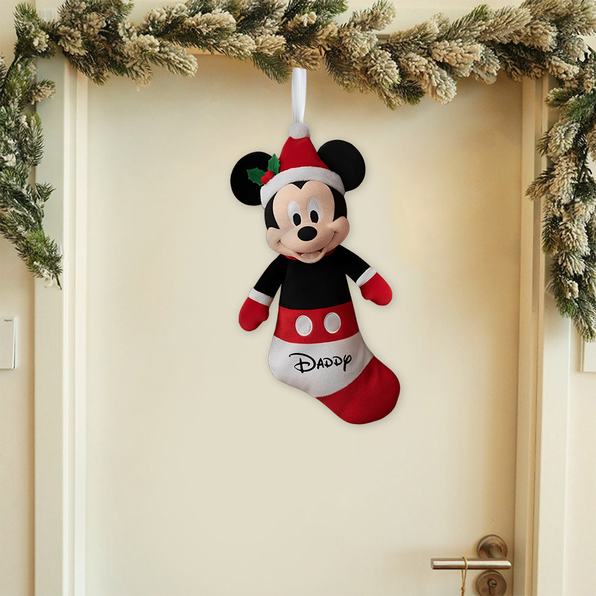 Merry Christmas - Personalized Mouse Shaped Christmas Stocking