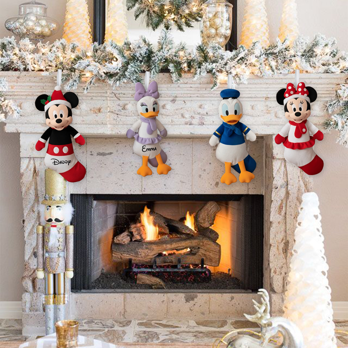 Merry Christmas - Personalized Mouse Shaped Christmas Stocking