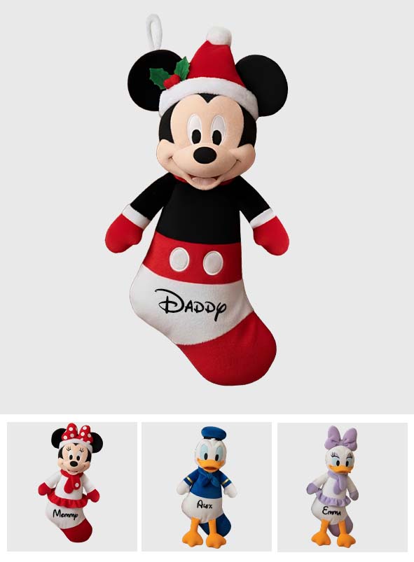 Merry Christmas - Personalized Mouse Shaped Christmas Stocking